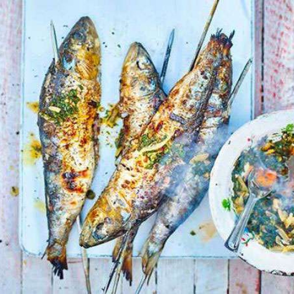 bbqsardineswithchermoulasauce Cranleigh Magazine