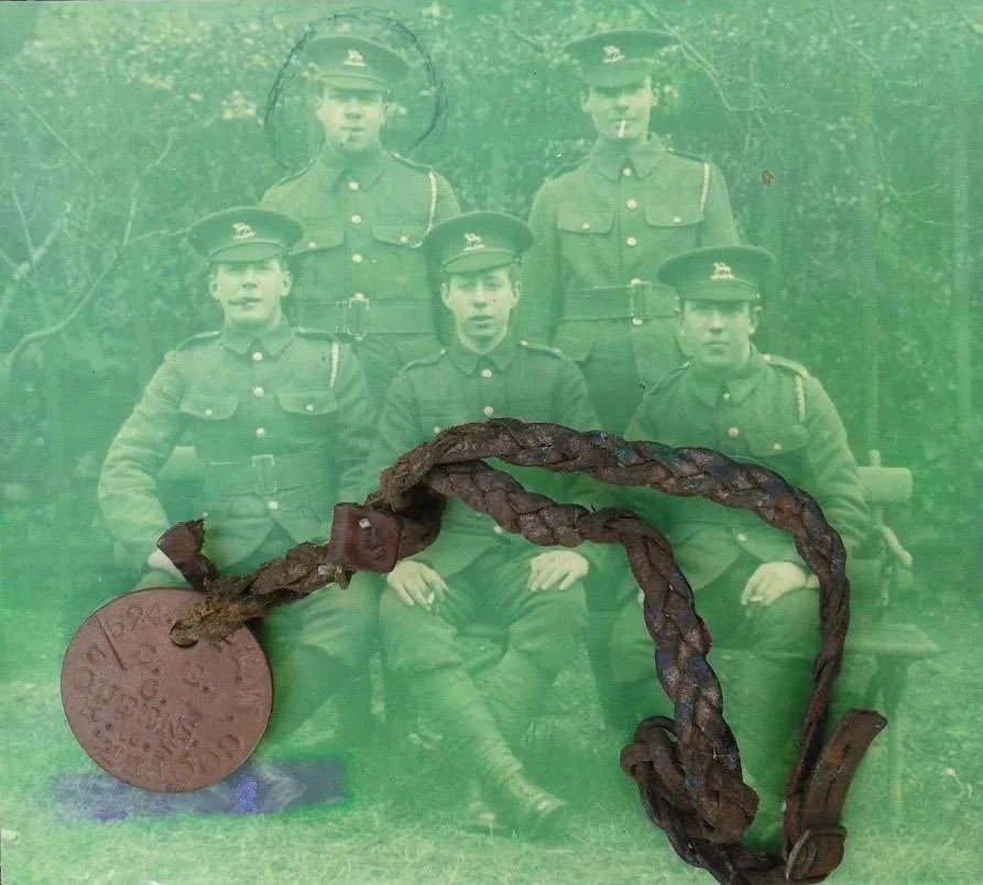 Identification disk and photo of William Cooper