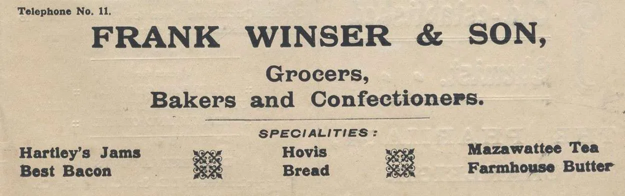 Winsers advertisement