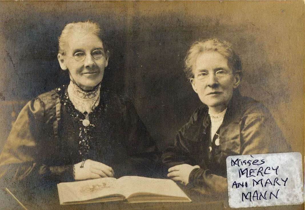 Mercy and Mary Mann, who ran a teashop and confectionery in Dorset House