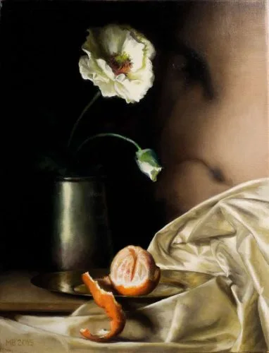 Article 3 White Poppy, Tankard and Orange