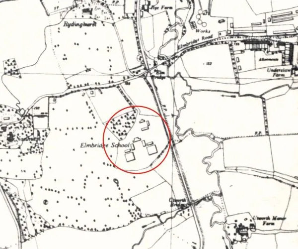 Part of the Ordnance Survey map
