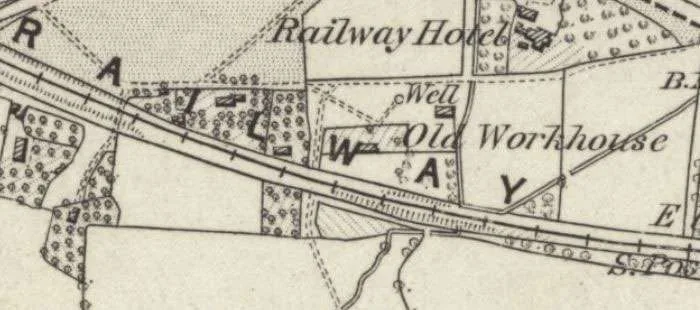 Part of the 1874 Ordnance Survey map