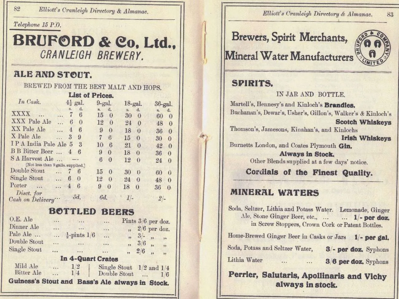 Brufords advert