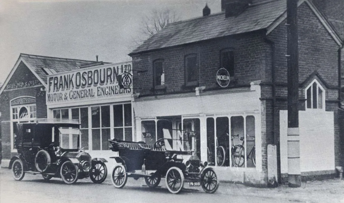 Osbourns garage in 1913