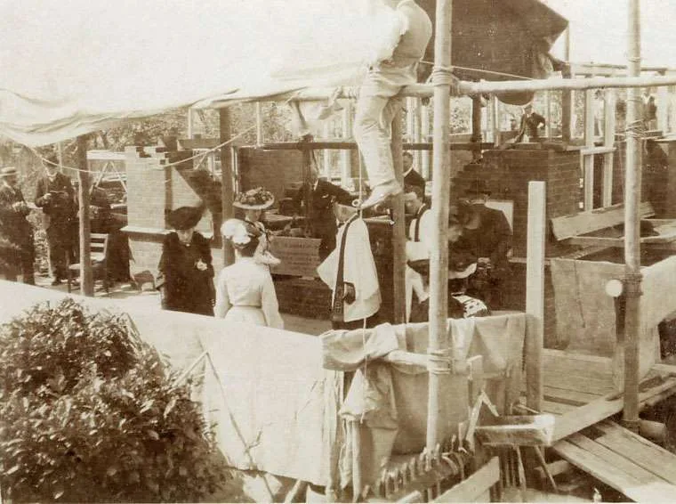 An informal picture of the foundation stone laying
