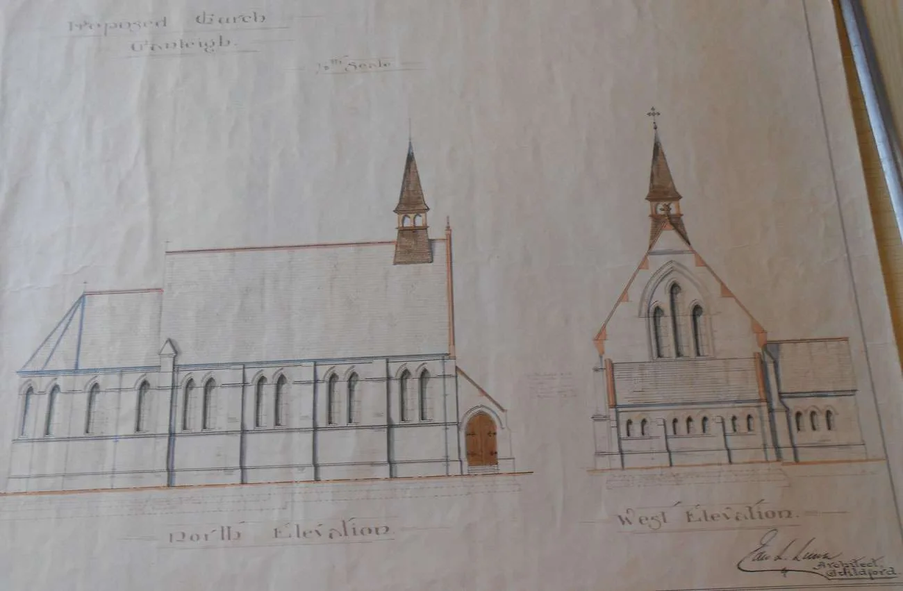 Plans for the new church