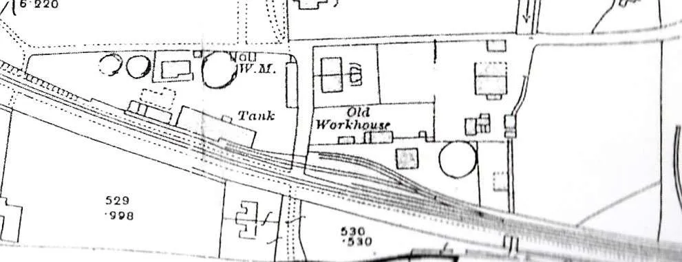 Part of the Ordnance Survey map of 1915