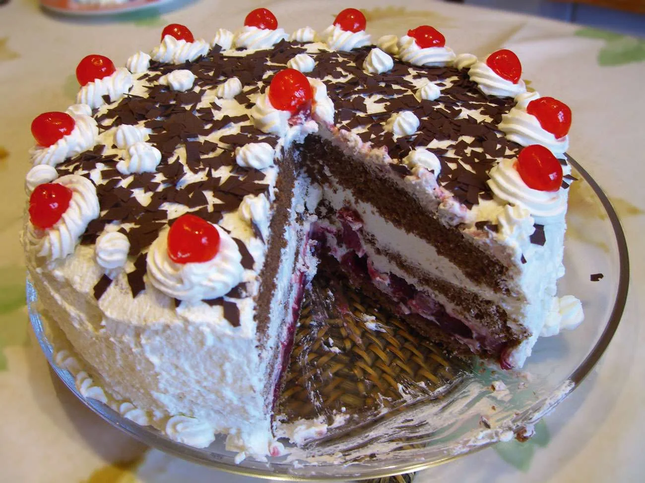 VEGAN DARK CHOCOLATE & SOUR BLACK CHERRY CAKE