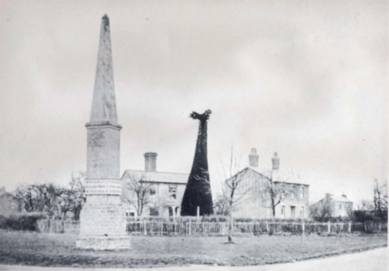 The Obelisk in its familiar form around 1850