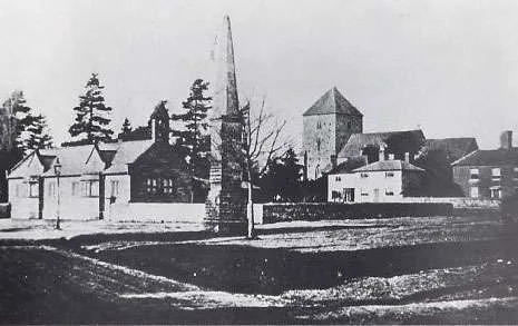 The newly built National School, about 1850, complete with its bell