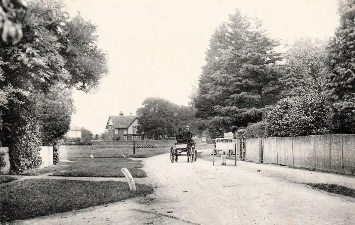 Horsham Road and the new Police Station
