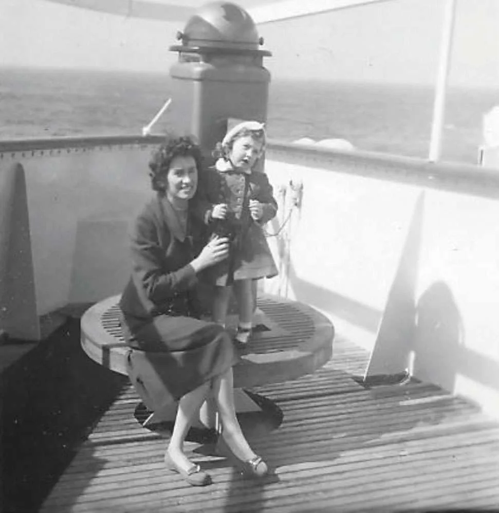 Mummy and me on the Bideford