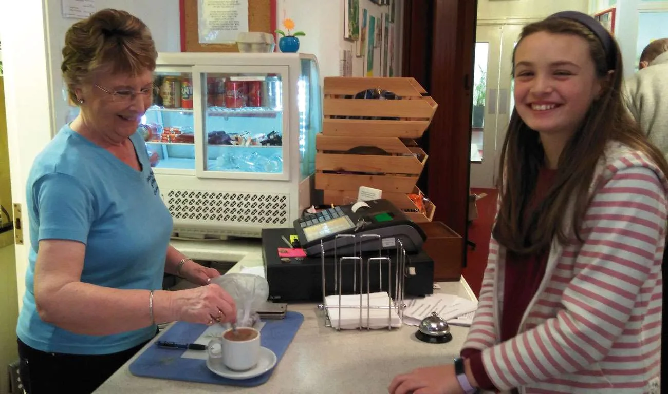 Volunteer Chris Thomson with Lola