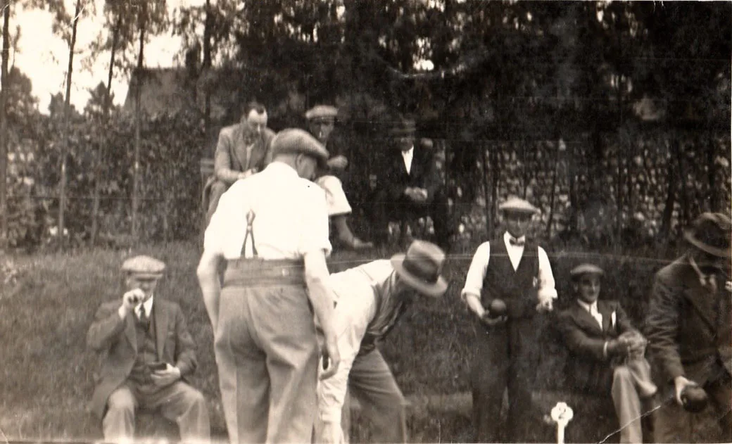 Members of the British Legion Bowls Club in nearby Dewlands Lane courtesy of Vera Wilkinson