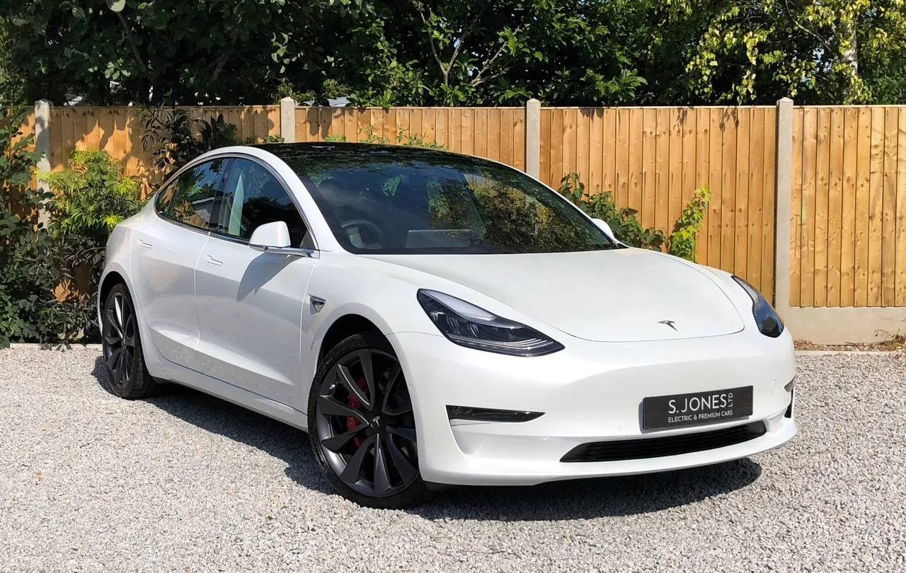 White tesla