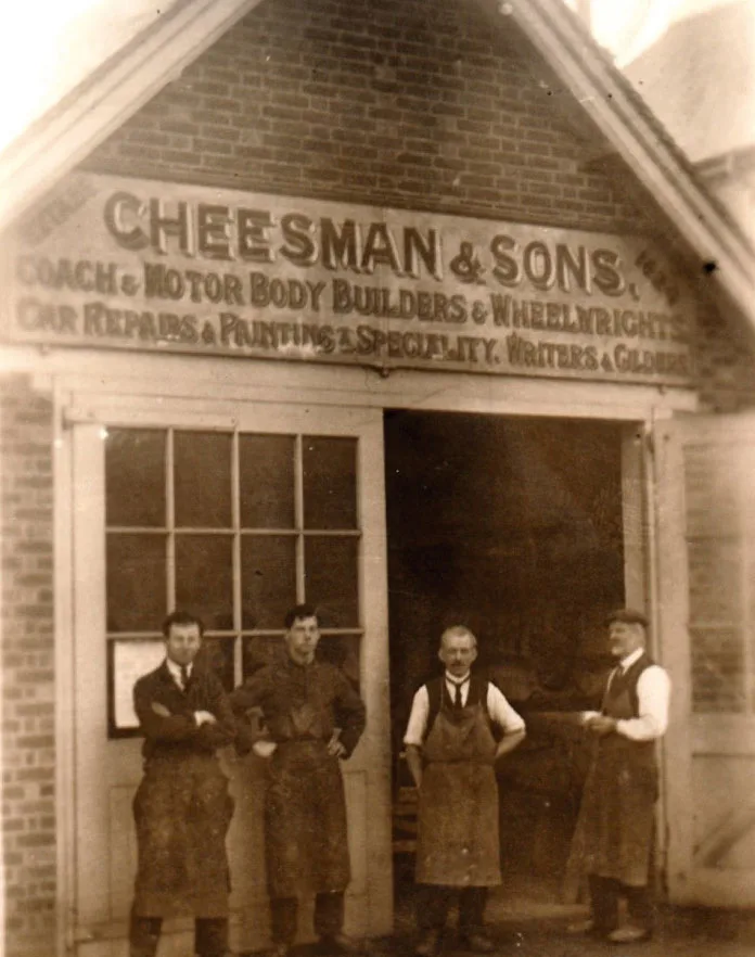 The wheelwrights new workshop in the 1920s