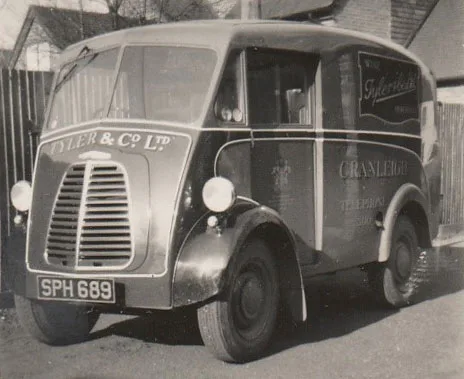 Tylers Morris van, repainted in 1953 (courtesy of Charlie Field)