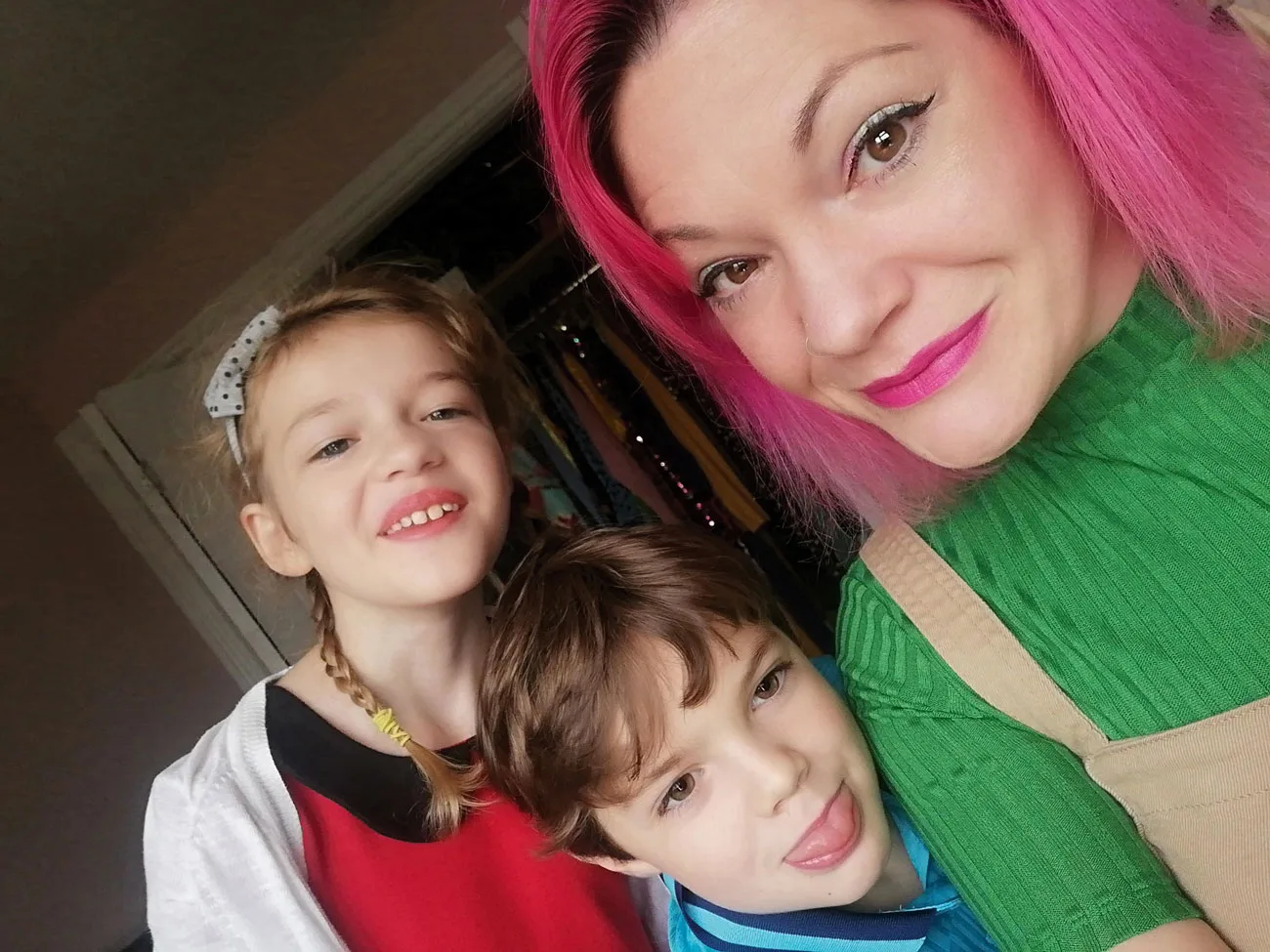 With the kids
