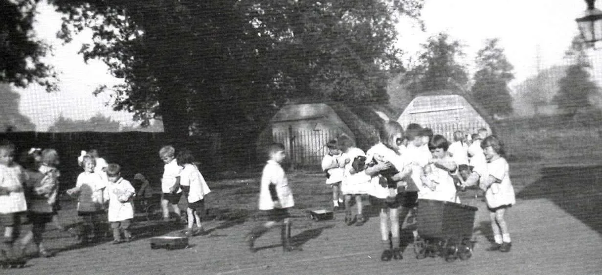Air raid shelters at the Infants School