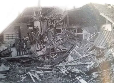 Another view of the damage