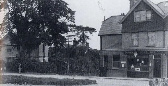The Post Office, at the head of Knowle Lane, in 1910