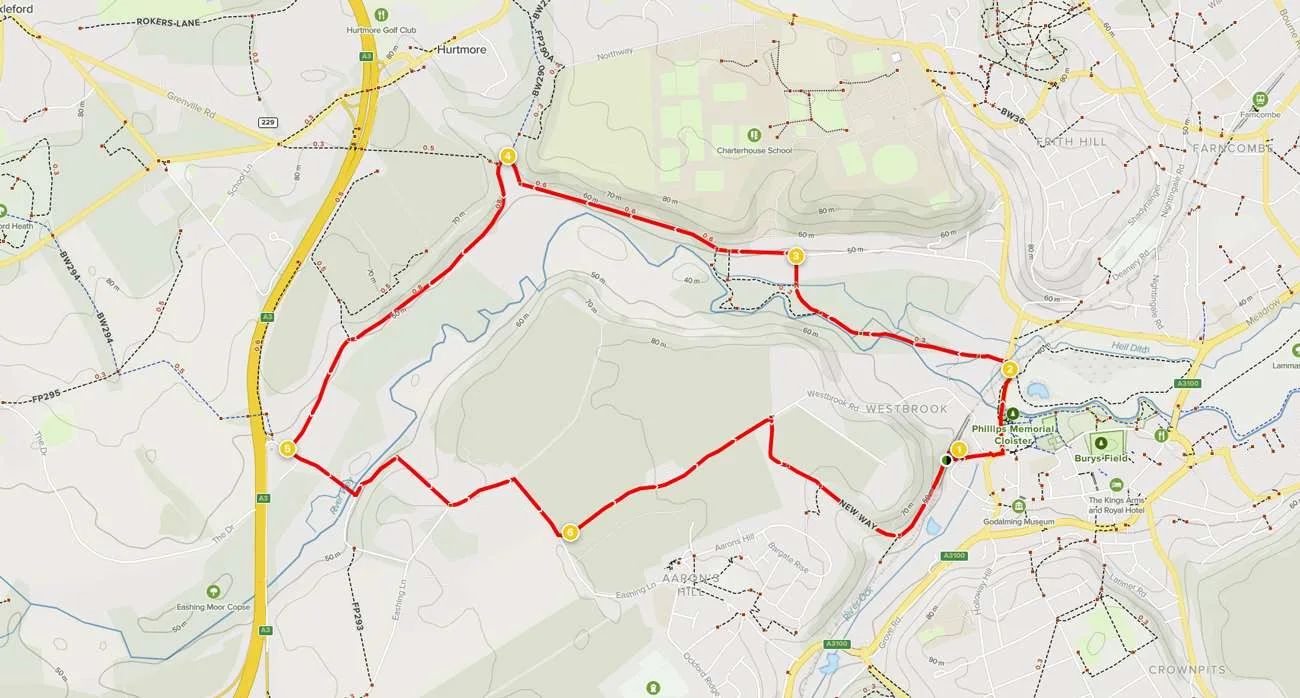 Godalming and Eashing Circular Map