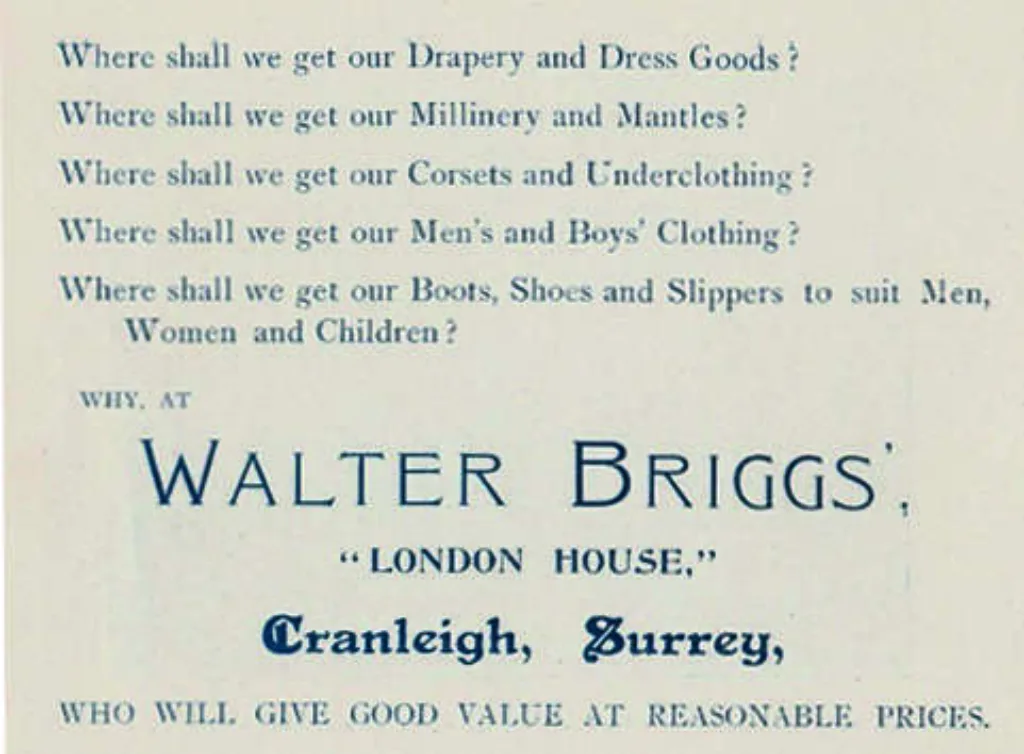 Walter Biggs ad