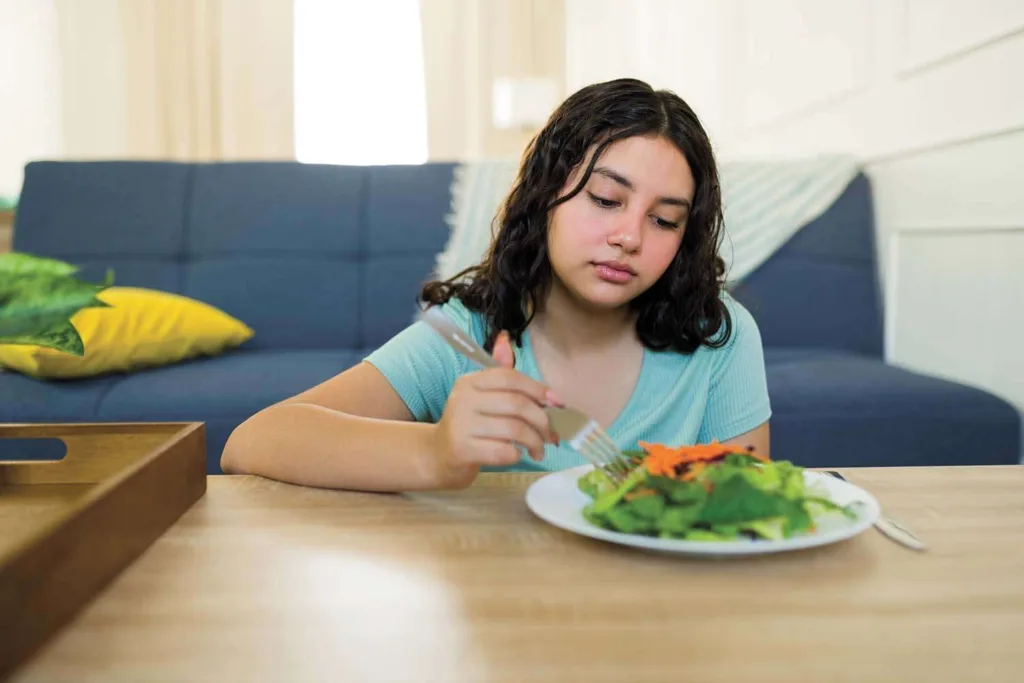 Girl eating