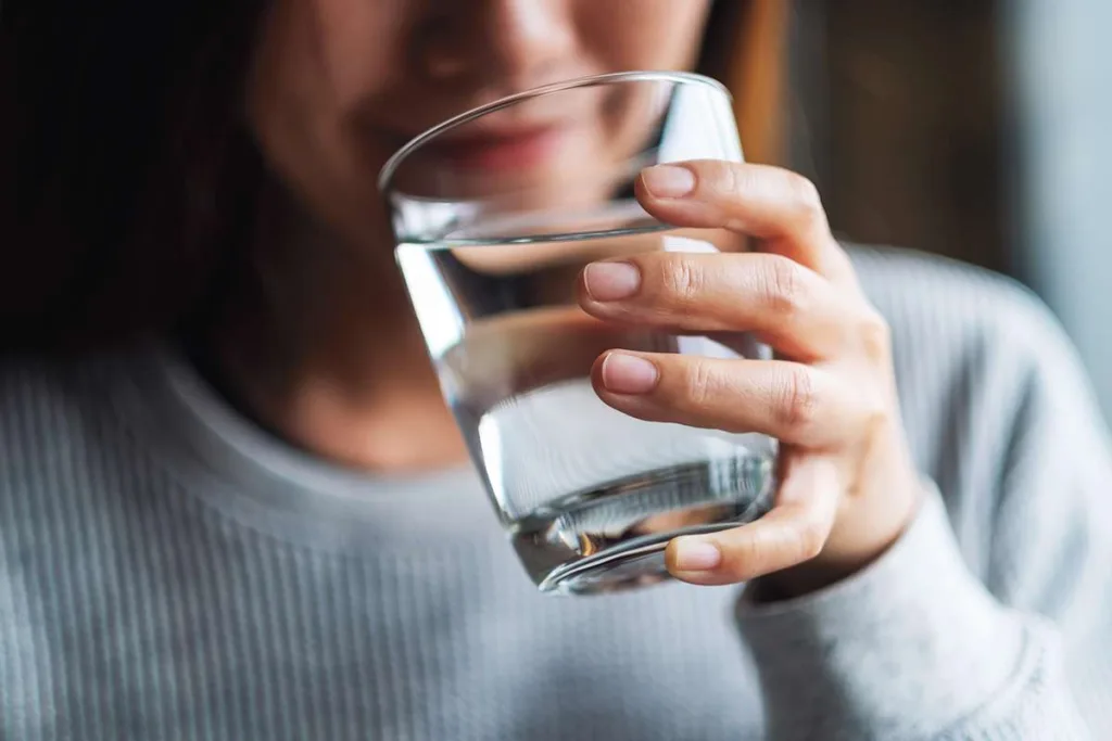 glass of water