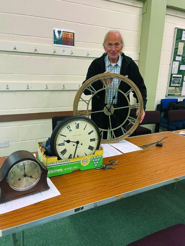 A clock being repaired at the Repair Café