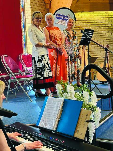 Memory Lane's musical trio of keyboard, guitar and clarinet players who back the group's singing.