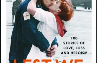 Cover of Lest We Forget by Tessa Dunlop, showing a wartime homecoming embrace on an airfield with a helicopter behind