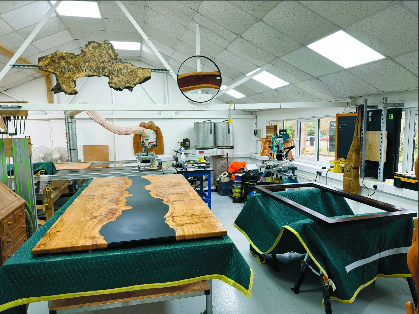The Wood Cave workshop interior at Smithbrook Kilns