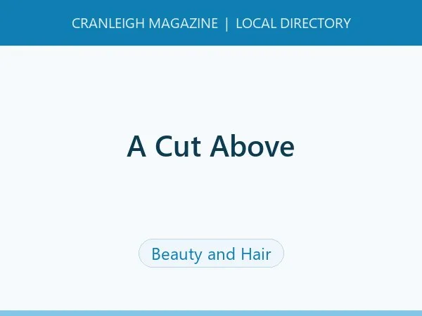A Cut Above A Cut Above