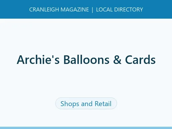 Archie’s Balloons & Cards Archie’s Balloons & Cards
