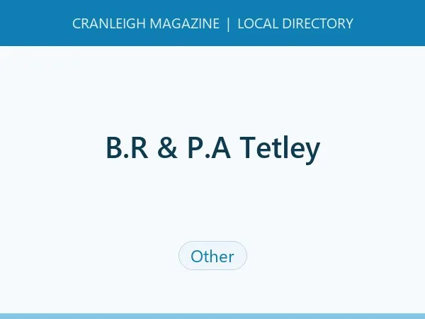 B.R & P.A Tetley B.R & P.A Tetley