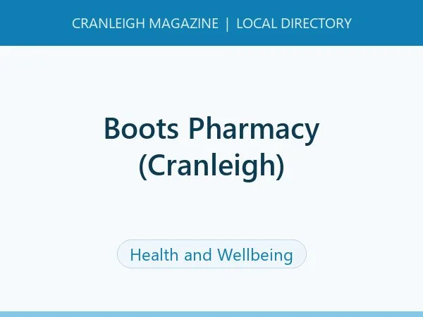 Boots Pharmacy (Cranleigh)