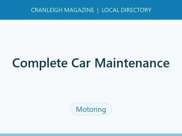 Complete Car Maintenance