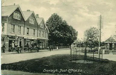 The old Cranleigh Post Office opposite the Fountain, about 1909