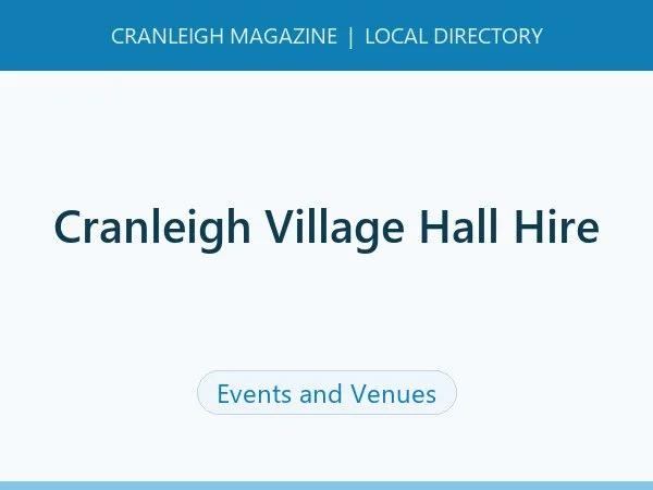 Cranleigh Village Hall Hire Cranleigh Village Hall Hire