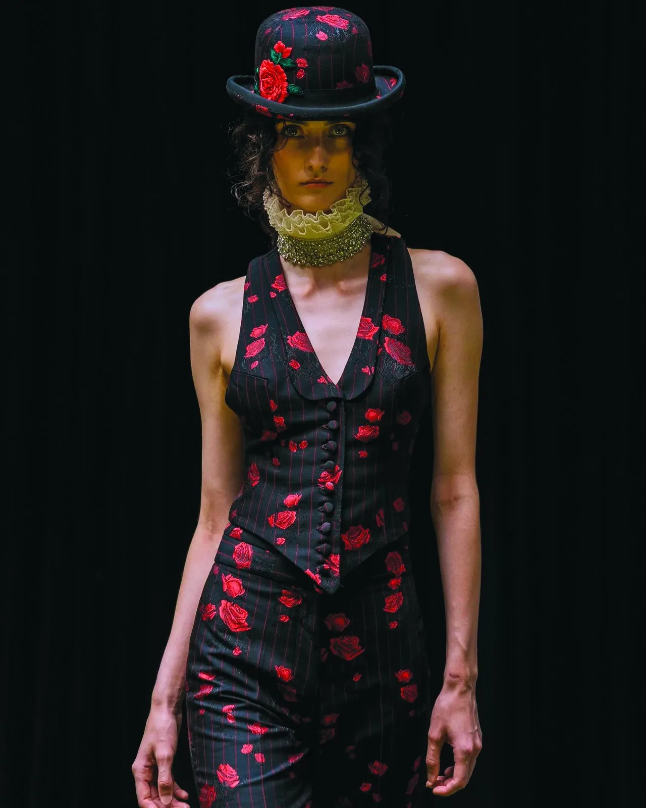 A bowler hat created in collaboration with Joshua Kane