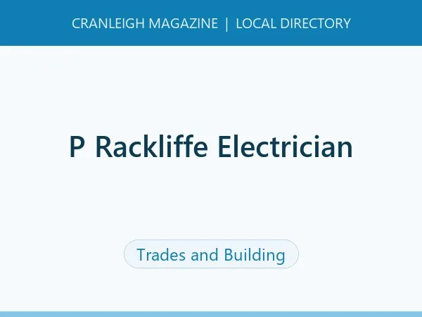 P Rackliffe Electrician P Rackliffe Electrician