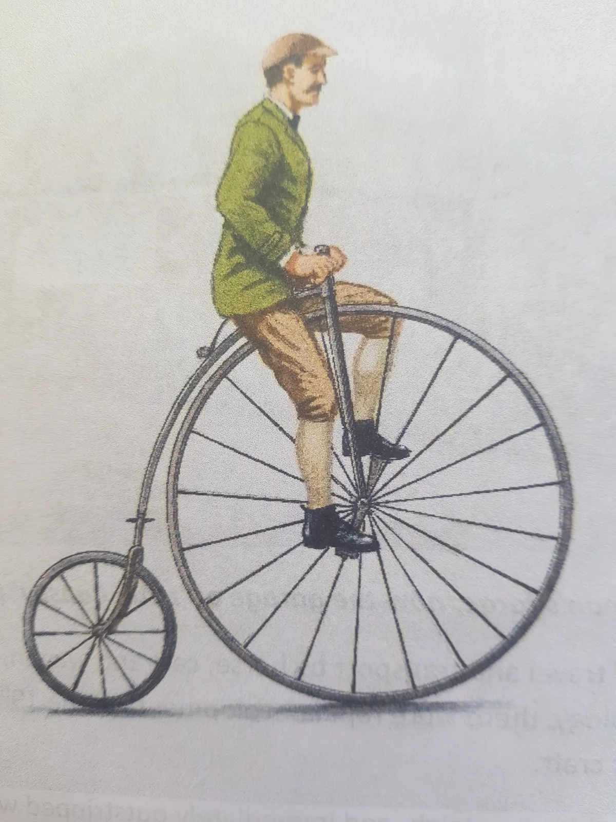 A penny-farthing bicycle of about 1875