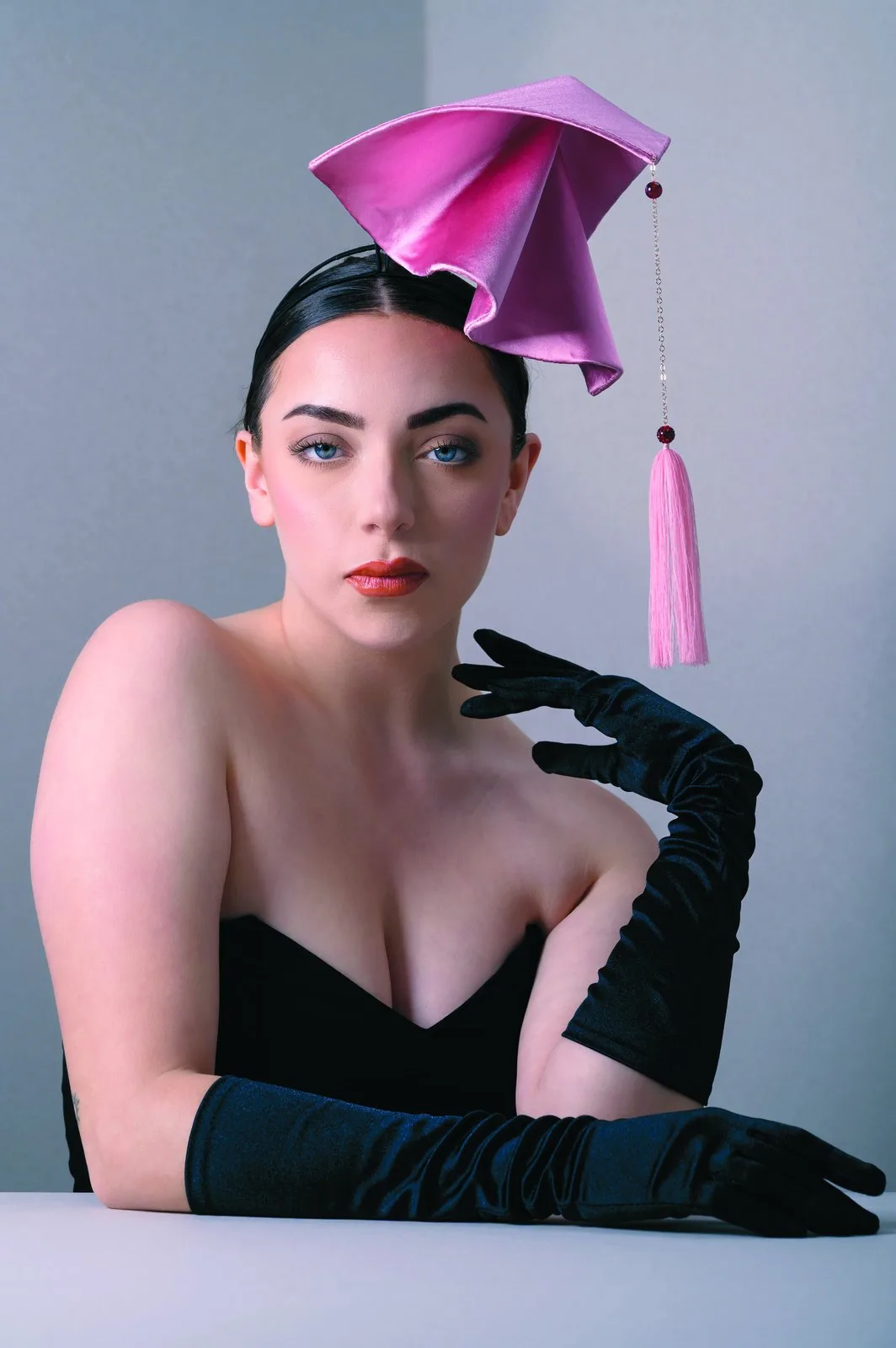 A sculptural millinery piece, Penombra by Pasquinelli