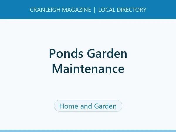 Ponds Garden Maintenance