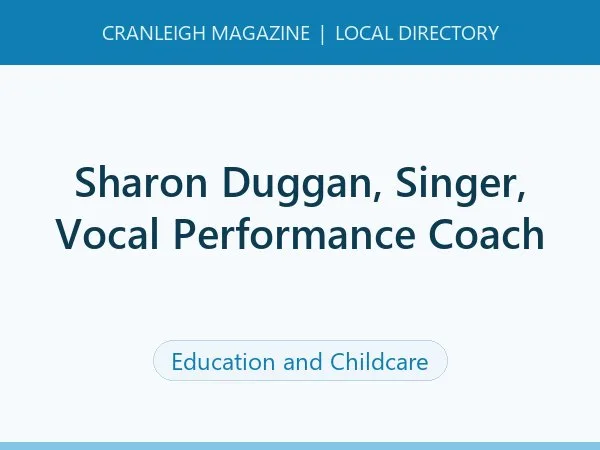 Sharon Duggan, Singer, Vocal Performance Coach