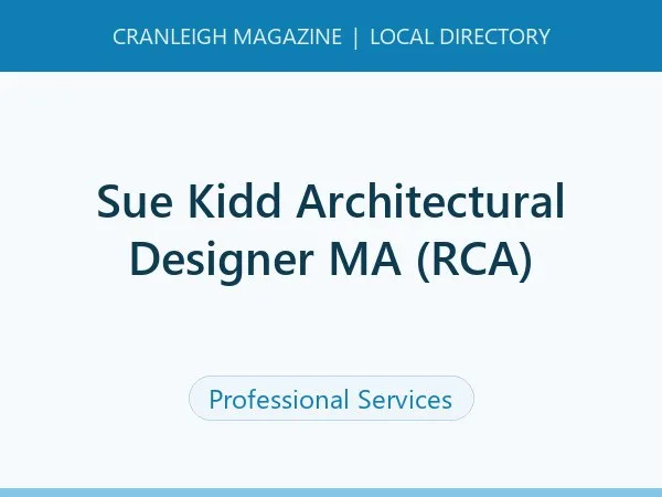 Sue Kidd Architectural Designer MA (RCA)