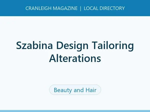 Szabina Design Tailoring Alterations Szabina Design Tailoring Alterations