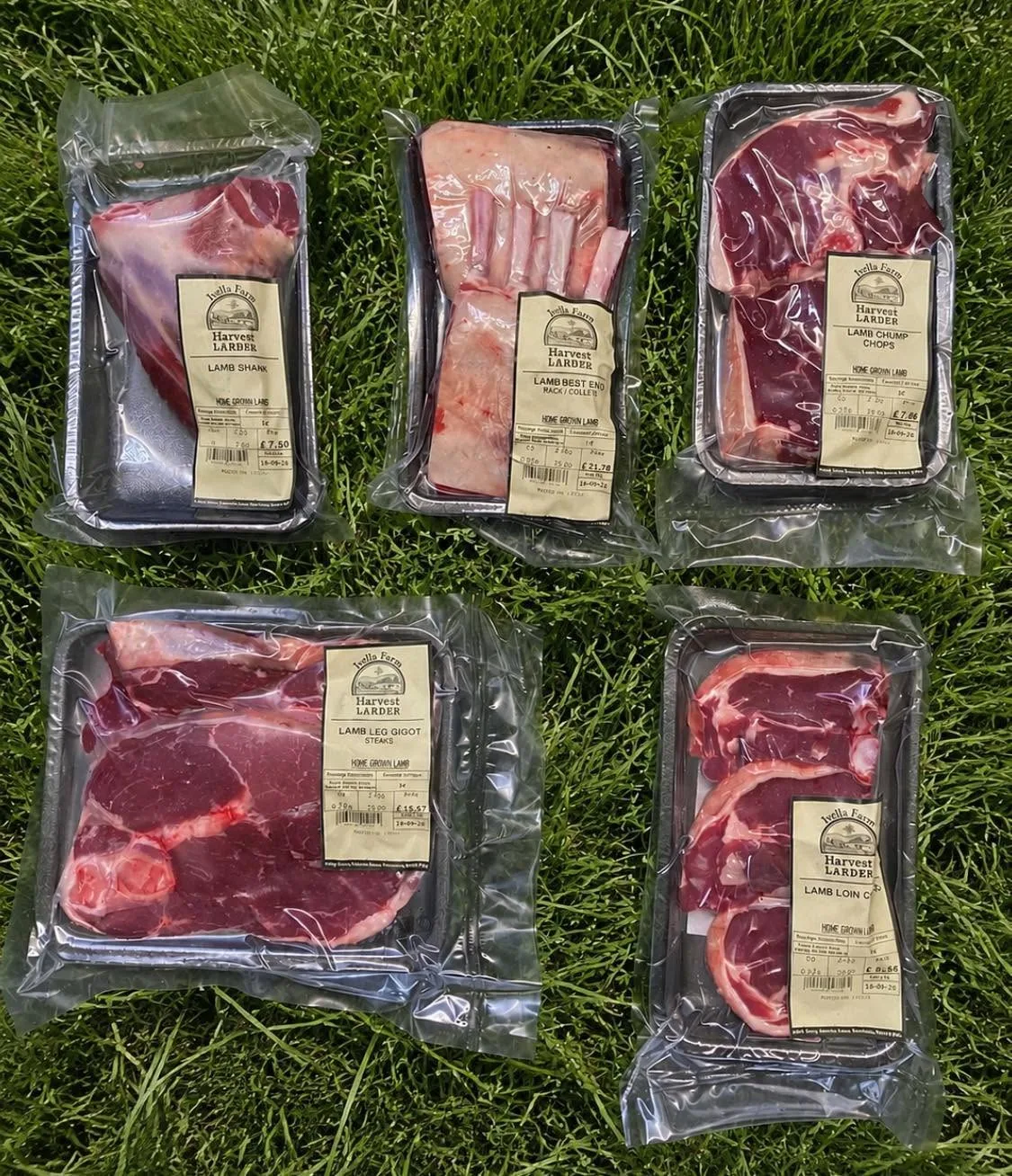 A selection of the meats available from the Ivelle Farm vending machine